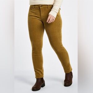 Levis 721 High-Rise Skinny Honeysuckle Brown Corduroy Denim Jeans